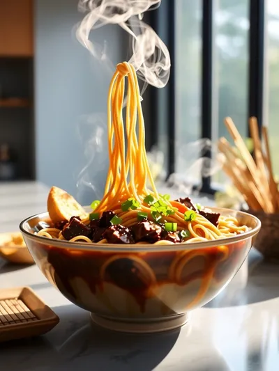 Korean Beef Noodles – Slow Cooker Comfort
