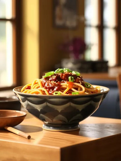 Korean Beef Noodles – Slow Cooker Comfort - cooking process