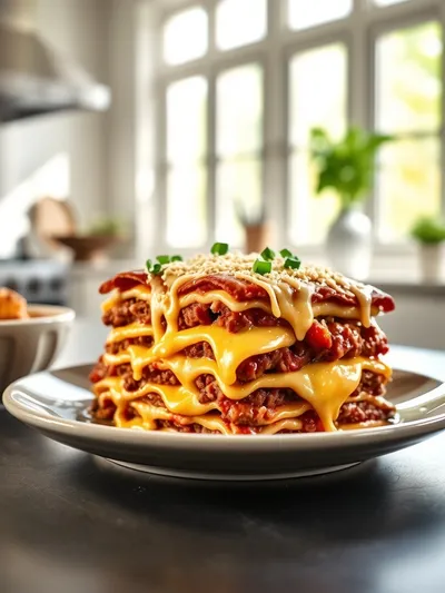 Lasagna Meets Cheeseburger – Parmesan Garlic Turkey Style