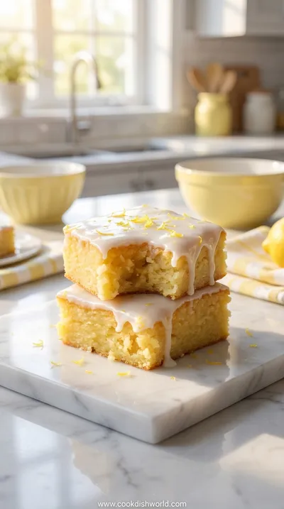 Lemon Brownies Recipe – Bright & Fudgy Citrus Bars