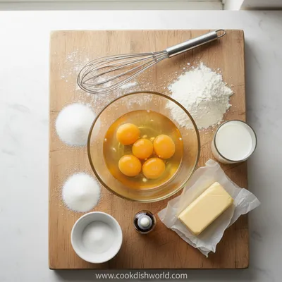 Light and Fluffy Sponge Cake - cooking process