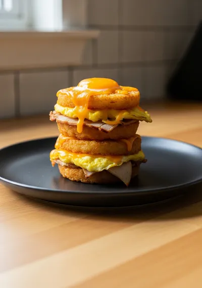 Loaded Turkey and Egg Hash Brown Muffins