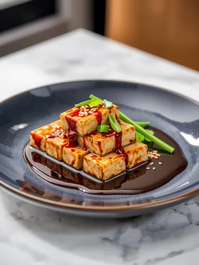 Maple Hoisin Tofu – Sweet Savory Vegan Main - cooking process