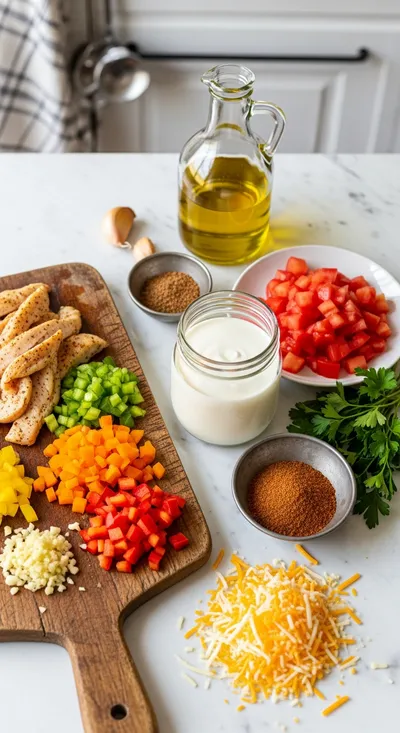 Mardi Gras Pasta Recipe – Festive Cajun Flavor - ingredients preparation