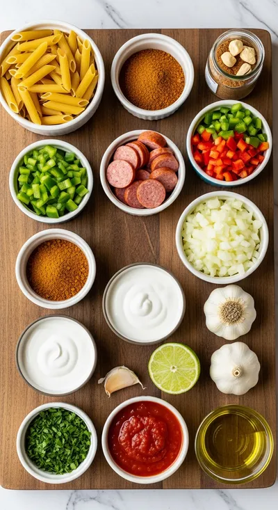 Mardi Gras Pasta – Delicious Cajun Recipe - ingredients preparation