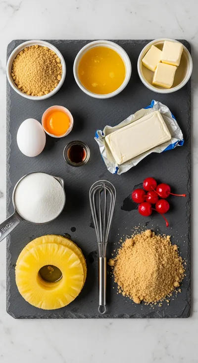Mini Pineapple Upside-Down Cheesecakes - cooking process