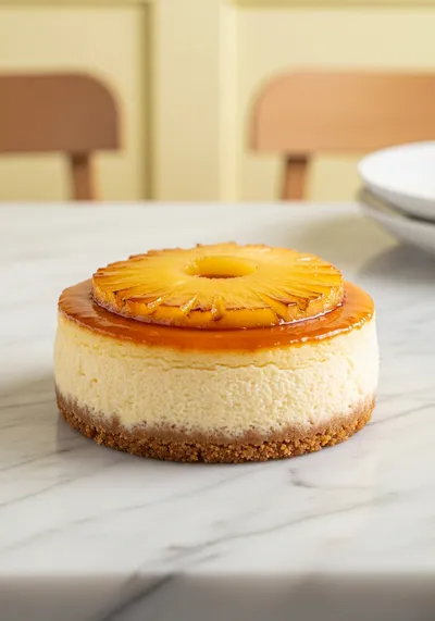 Mini Pineapple Upside-Down Cheesecakes
