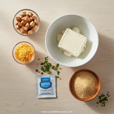 Mini Turkey Ranch Cheeseballs - cooking process