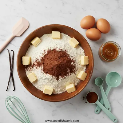 Moist Chocolate Caramel Cake (One Bowl) - cooking process