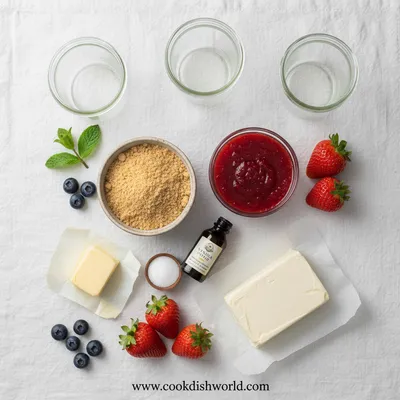 No-Bake Strawberry Cheesecake Cups – Creamy Layered Treat - cooking process