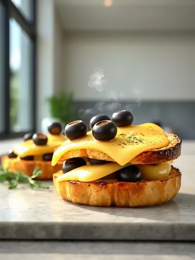 Easy Olive Cheese Bread Appetizer