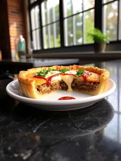 One-Pan Cheeseburger Pie Dinner - cooking process