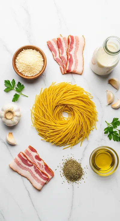 One Pan Garlic Parmesan Turkey Bacon Ranch Spaghetti - cooking process