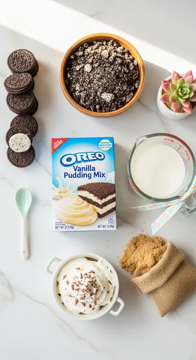 Oreo Dirt Cake Recipe - cooking process