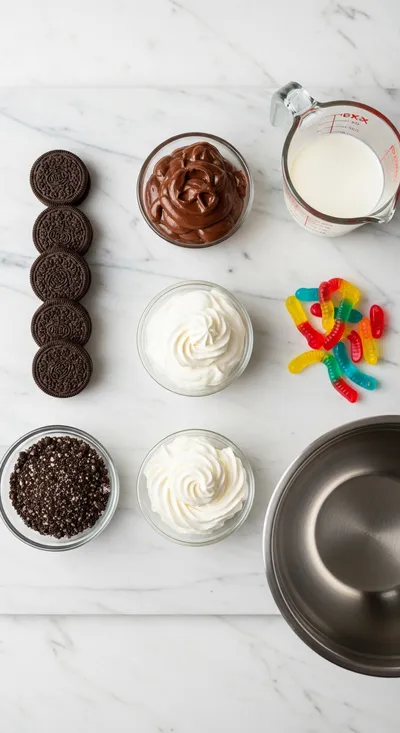 Oreo Dirt Cake Recipe - cooking process