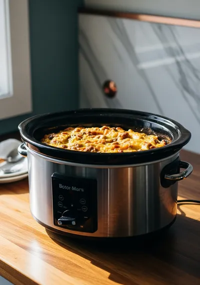 Overnight Slow Cooker Breakfast Casserole