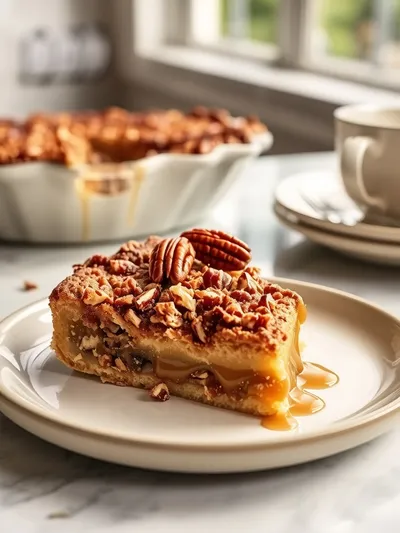 Irresistible Pecan Pie Dump Cake - cooking process