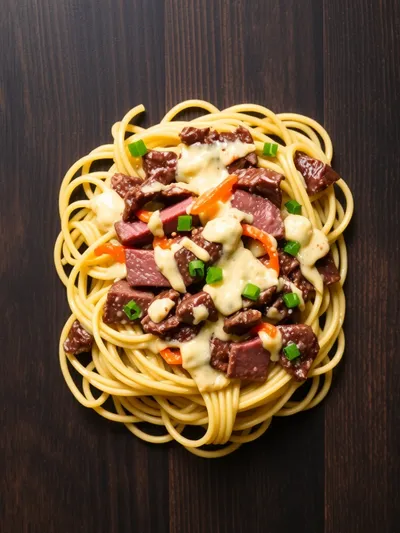 Philly Cheese Steak Pasta Recipe – Delicious Family Dinner - ingredients preparation