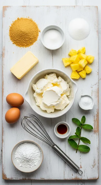 Pineapple Cream Cheese Pie - cooking process