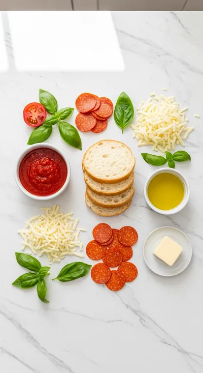 Pizza Grilled Cheese Recipe - ingredients preparation