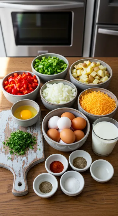 Potatoes O'Brien Breakfast Casserole - cooking process