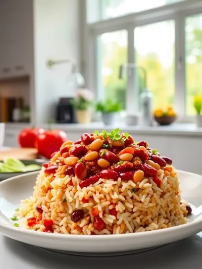 Mom's Authentic Puerto Rican Rice and Beans