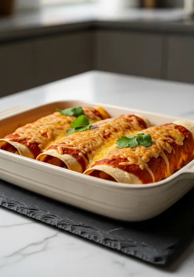 Queso Chicken Enchiladas – Quick Cheesy Dinner