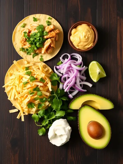 Queso Chicken Enchiladas – Quick Weeknight Meal - ingredients preparation