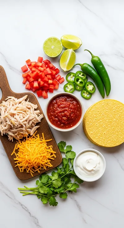 Queso Chicken Enchiladas – Quick Cheesy Dinner - cooking process