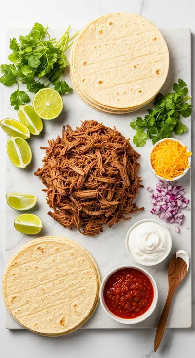 Quick Pulled Beef Taquitos - cooking process