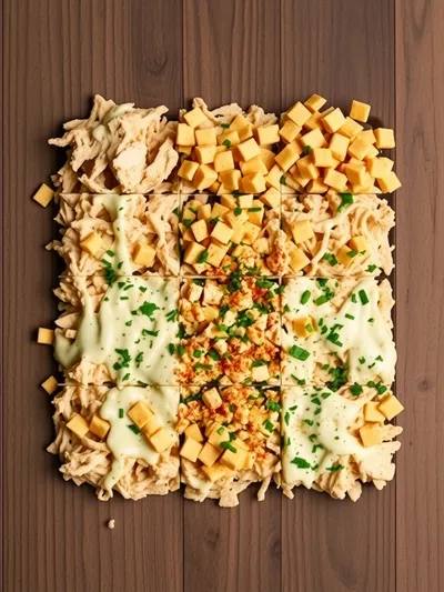 Ranch Crack Chicken Dip - ingredients preparation