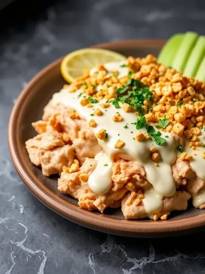 Ranch Crack Chicken Dip - cooking process