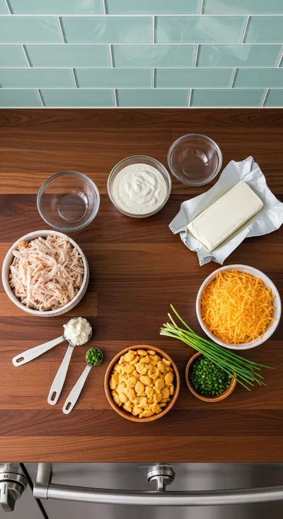 Ranch Cracker Chicken Dip - cooking process
