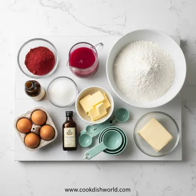 Red Velvet Cake - cooking process