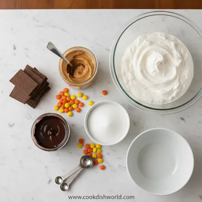 Reeses Peanut Butter Chocolate Icebox Cake - cooking process
