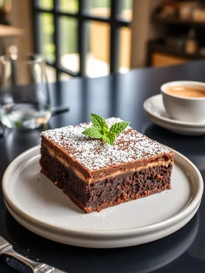 Samoa Box Mix Brownies - ready to serve
