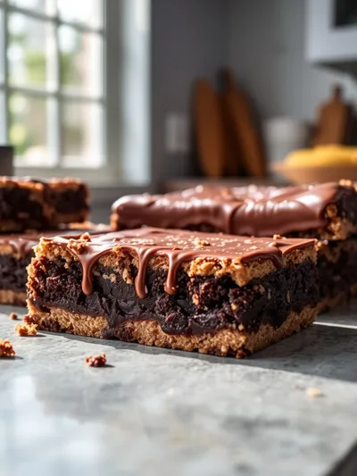 Samoa Box Mix Brownies