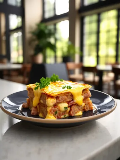 Easy Sausage and Egg Casserole - ready to serve