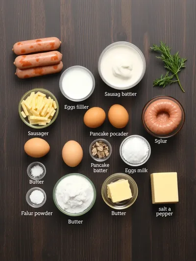 Easy Sausage Pancake Muffins Recipe - ingredients preparation