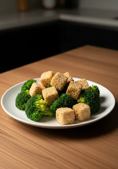 Sesame Tofu with Broccoli – Easy Healthy Main Dish