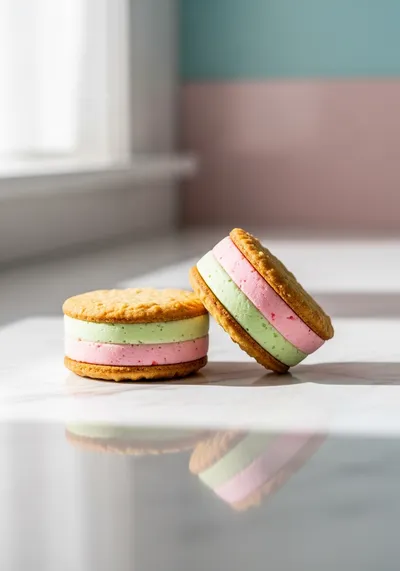 Easy Skinny Ice Cream Sandwiches