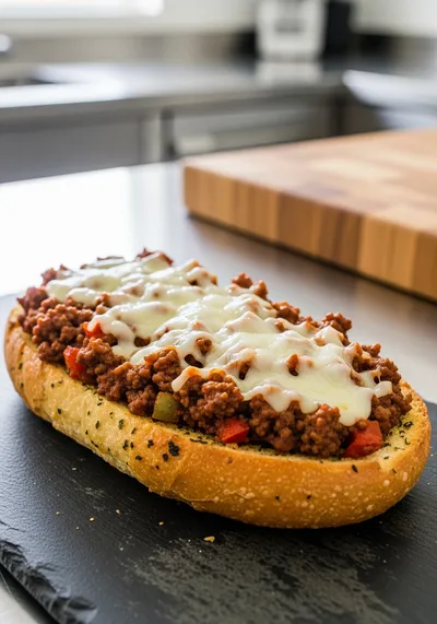 Sloppy Joe Garlic Bread Recipe