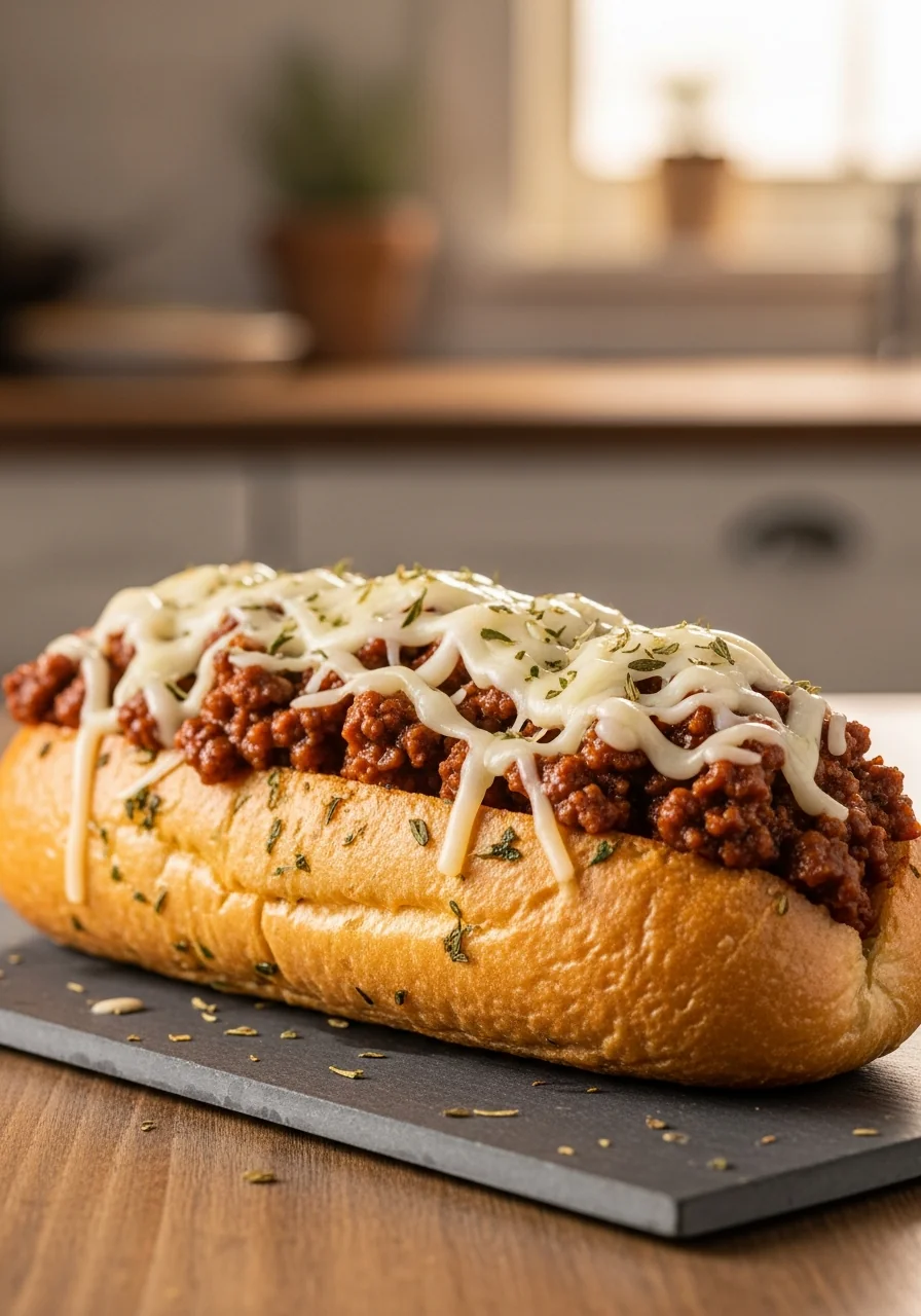 Sloppy Joe Garlic Bread – Family Favorite Dinner
