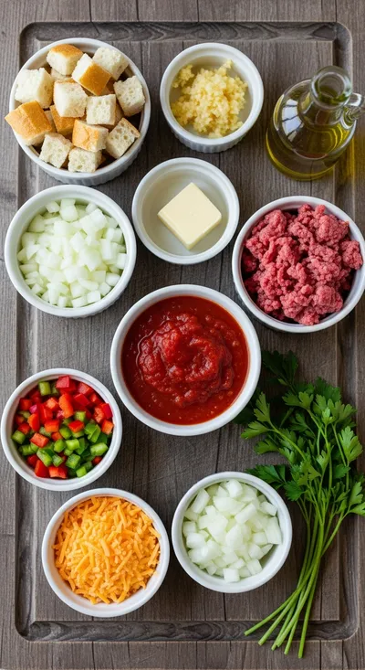 Sloppy Joe Garlic Bread Recipe - cooking process