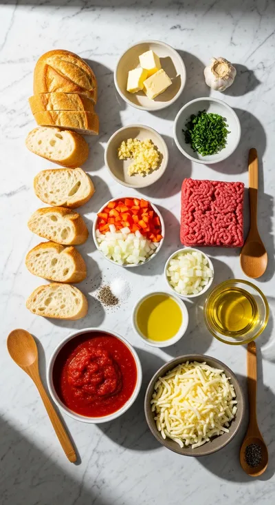 Sloppy Joe Garlic Bread – Family Favorite Dinner - cooking process
