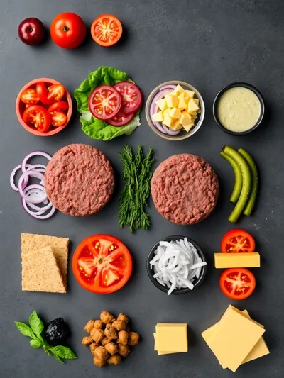 Smash Burger Bowl Recipe - ingredients preparation