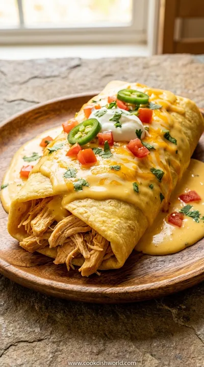 Smothered Chicken Burritos