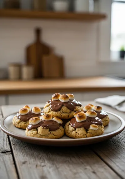 Soft S'mores Cookies – Chewy Campfire Treats