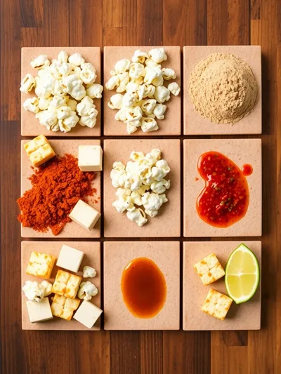 Spicy Popcorn Tofu Nuggets Recipe - ingredients preparation