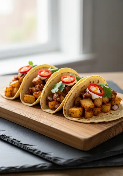 Spicy Potato Tacos